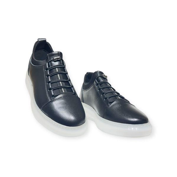 08s Noir Luxe Leather Sneakers